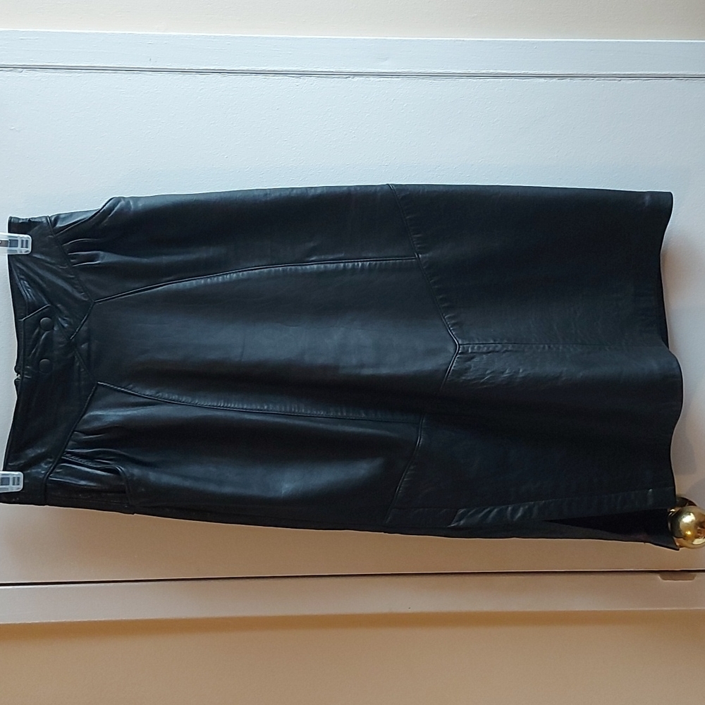 Vintage Leather Skirt
